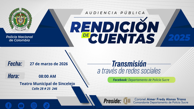 Banner informativo donde se expresa fecha, hora lugar del evento