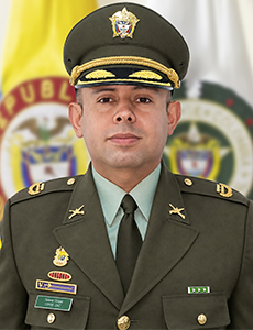 Jefe (E) teniente coronel Yoffre Díaz