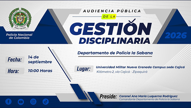 Audiencia P&uacute;blica  de la Gesti&oacute;n Disciplinaria Sabana