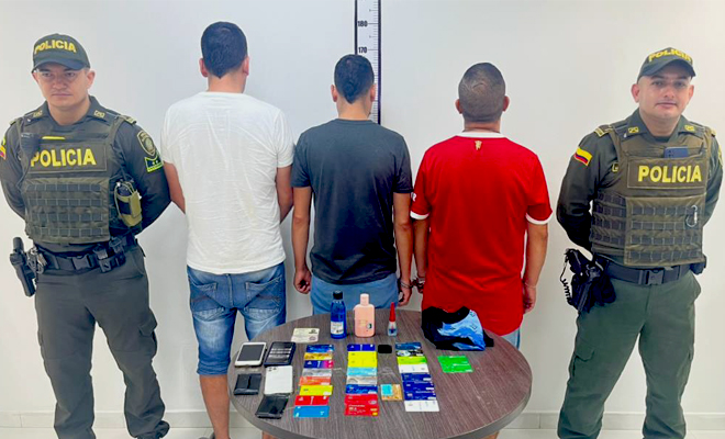 Cayó grupo delincuencial que hurtaban personas mediante "Cambiazo" de tarjetas bancarias en Villavicencio
