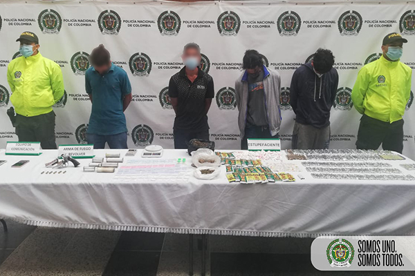  Capturados 4 integrantes uno de ellos coordinador y aprehendidos 2 menores más del grupo delincuencial ‘la 38’