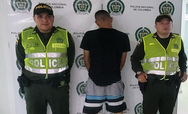 Capturado por el delito de hurto