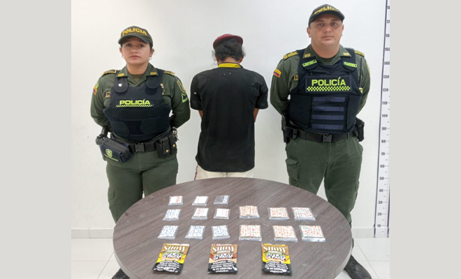 Capturado con 101 cigarrillos de marihuana tipo "creepy"