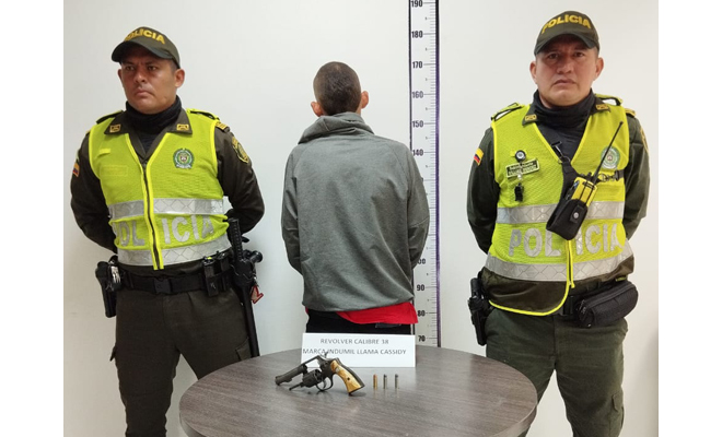 Policía Capturó un hombre por tráfico, fabricación y porte de armas de fuego en Villavicencio