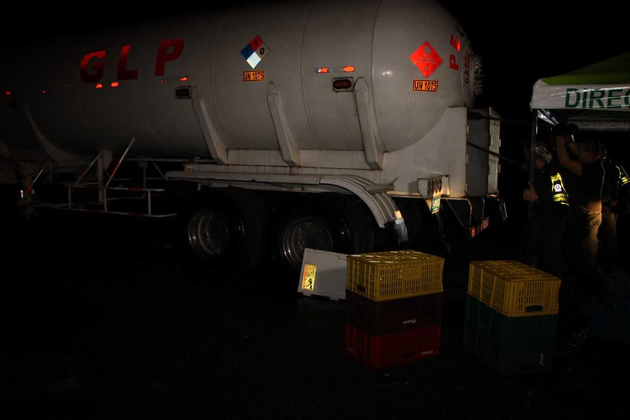 Vehículo que transporta la droga