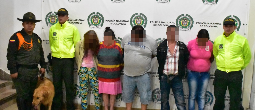 5 capturados por tráfico de estupefacientes  Desmantelado grupo delincuencial "La Unión"