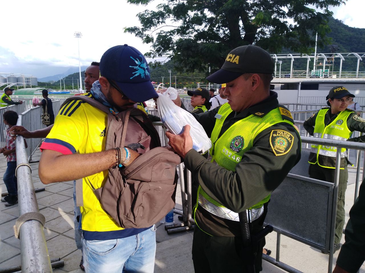 Seguridad en los Juegos Bolivarianos Controles permanente