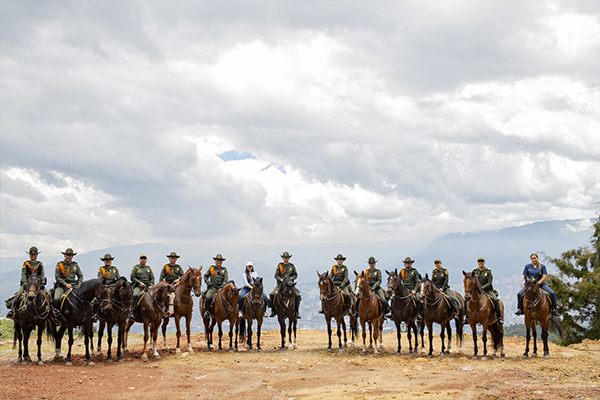 Llevamos acompañamiento y bienestar a policías y ciudadanía en las áreas rurales