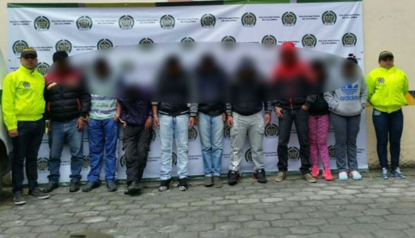 Cayeron los del parque, grupo delincuencial dedicado a la venta de bazuco Cayeron los del parque, grupo delincuencial dedicado a la venta de bazuco