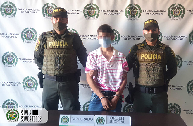 Cuatro capturados por desplazamiento, extorsión, acceso carnal y tráfico de estupefacientes