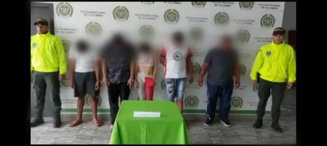 capturados en Buga 