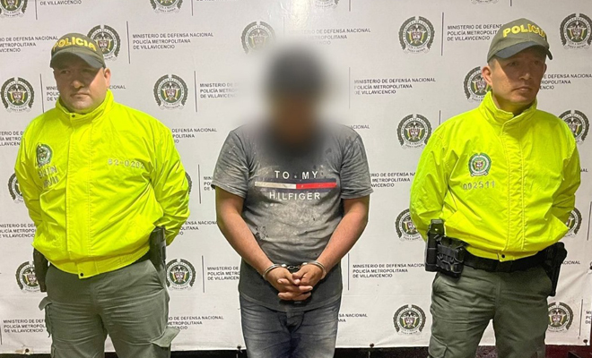 Este sujeto es el presunto responsable de un hecho de violencia registrado en zona rural de Puerto Gaitán en el Meta y participó en el lanzamiento de dos artefactos explosivos improvisados a la cárcel de Villavicencio este año. 