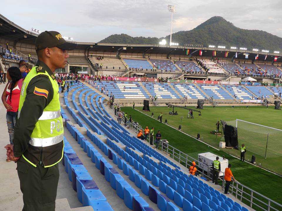 Policía en juegos bolivarianos