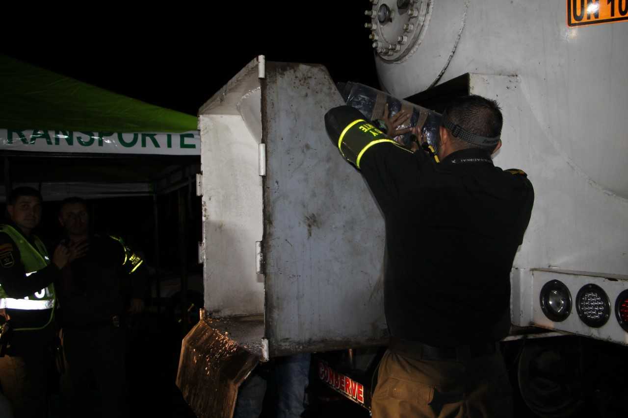 Vehículo que transporta la droga