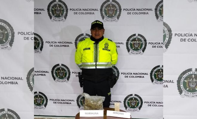 hallazgo de estupefacientes  hallazgo de heroína y marihuana  en el sector del barrio Río Blanco