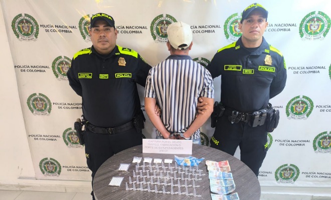 Capturado con estupefacientes