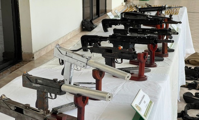 Armamento incautado en Jerico
