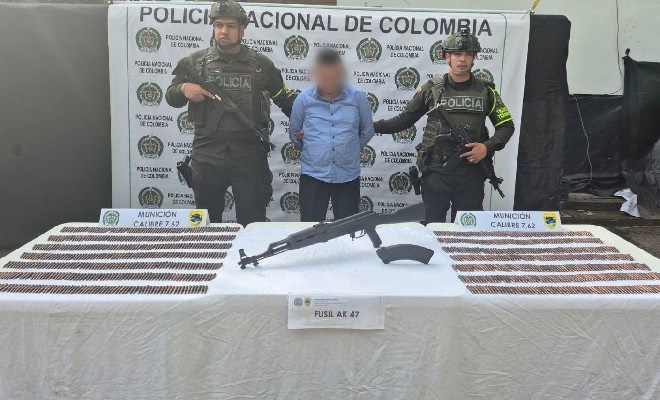 Incautado fusil AK-47 y más de mil cartuchos durante operativo en Piendamó, Cauca
