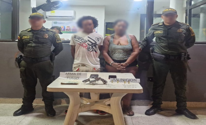 Capturada una pareja por porte ilegal de armas de fuego Capturada una pareja por porte ilegal de armas de fuego