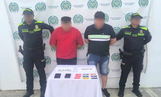 Caen en flagrancia delincuentes que manipulaban cajeros para robar en Montería  