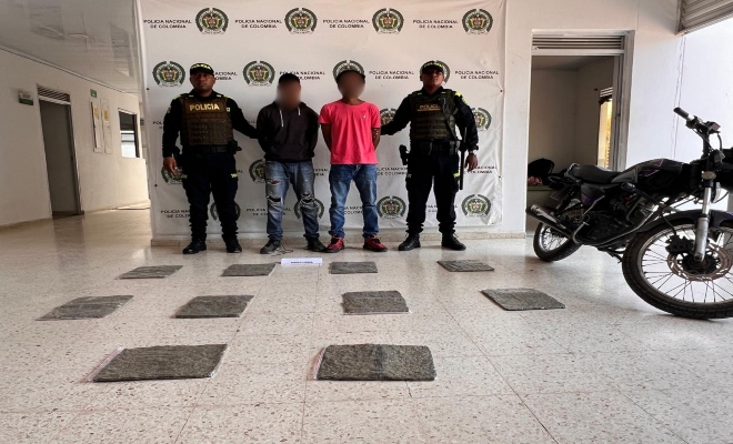 Capturados dos presuntos delincuentes por tráfico de estupefacientes  Capturados dos presuntos delincuentes por tráfico de estupefacientes