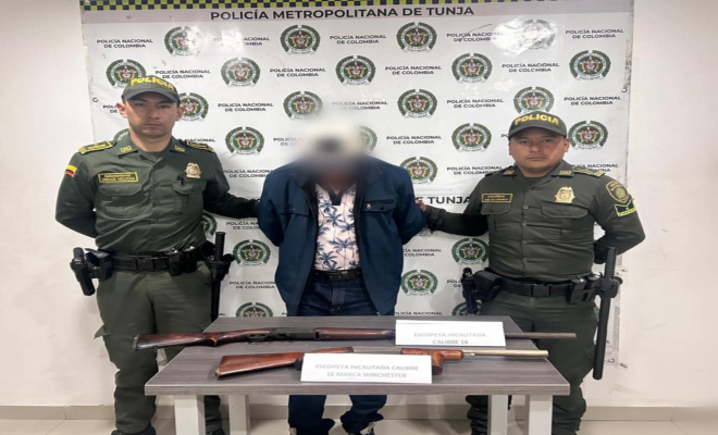 Captura e incautación de 2 escopetas Captura e incautación de 2 escopetas
