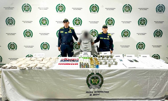Desmantelado centro de fabricaci&oacute;n y distribuci&oacute;n de droga sint&eacute;tica en Ibagu&eacute;