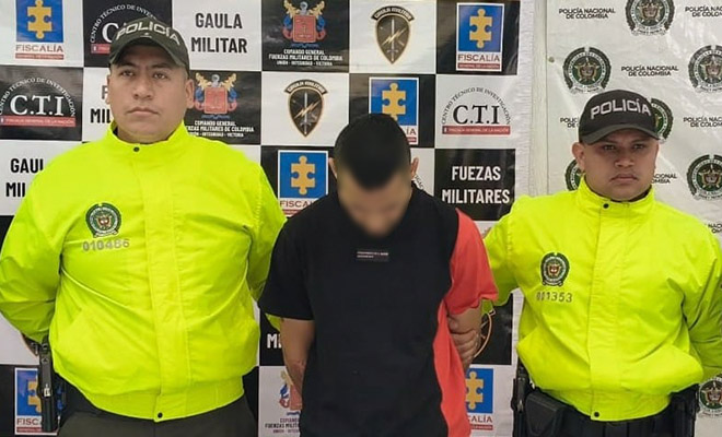 Junto a la seccional de investigaci&oacute;n criminal, es presentado alias Vegeta.