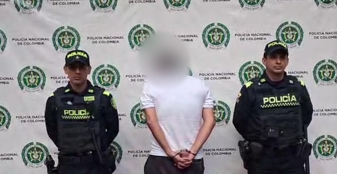 Capturado y elementos incautados