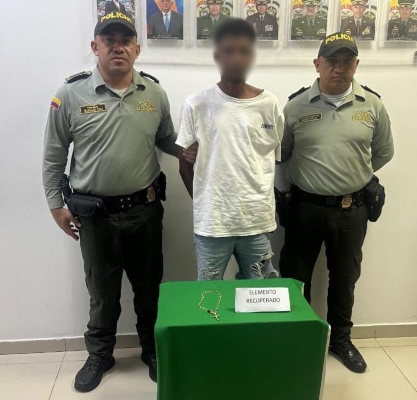 Capturado por hurtar una cadena de oro en el Centro Historico Capturado por hurtar una cadena de oro en el Centro Historico