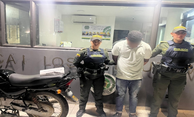Capturado por el delito de hurto de motocicleta Capturado por el delito de hurto de motocicleta