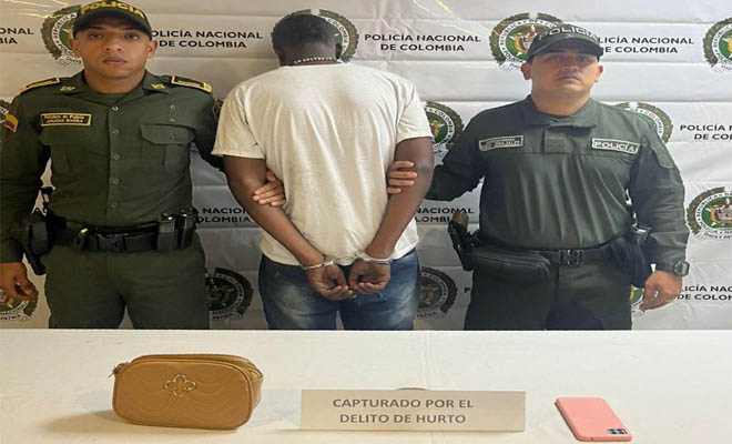 Un hombre Capturado por hurto