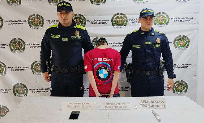 Polic&iacute;a Nacional captur&oacute; a alias &ldquo;Duende&rdquo; por hurto y recuper&oacute; motocicleta en Villavicencio