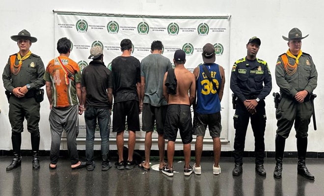 Capturados 6 hombres en Medellín. por delitos contra el recurso hidrico