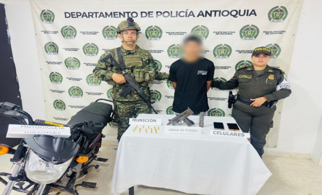 Capturado presunto integrante de una Estructura criminal con Mini-uzi