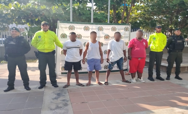 Capturados cuatro presuntos delincuentes por el delito de hurto Capturados cuatro presuntos delincuentes por el delito de hurto