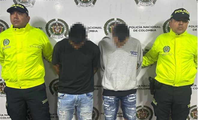 Dos policías y Dos hombres capturados por homicidio en Villavicencio