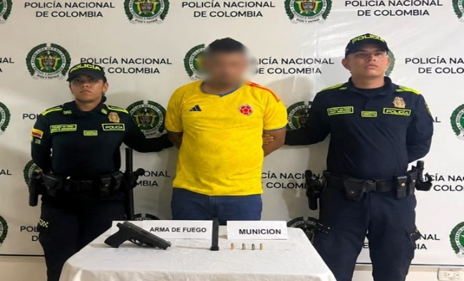 Capturado alias &ldquo;Mateo&rdquo; por porte ilegal de arma de fuego en Bosconia, Cesar