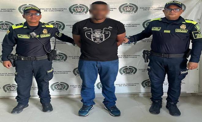 La Policía Nacional, refuerza su compromiso con la seguridad ciudadana. Captura en Bosconia por orden judicial