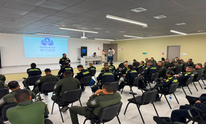 Policía Metropolitana de Montería fortalece capacitación en Derechos Humanos y DIH para su Grupo de Fuerza Disponible