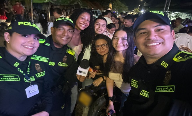 Ciudadanía disfrutando de las fiestas en Cereté