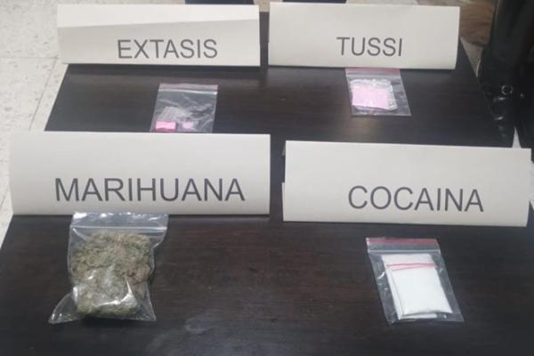 Canina de la Policía halló droga Droga incautada gracias a la canina Sam