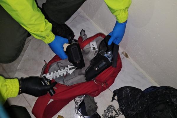 Armas de fuego encontradas Elementos recolectados