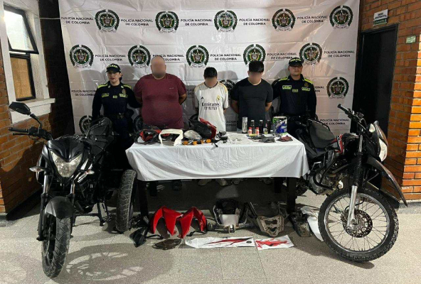 Contundente golpe al hurto de motocicletas en Pitalito: tres capturados y hallazgos sorprendentes Tres capturados y hallazgos sorprendentes
