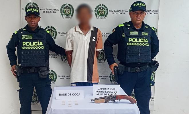 Capturado sujeto que portaba una arma de fuego ilegal