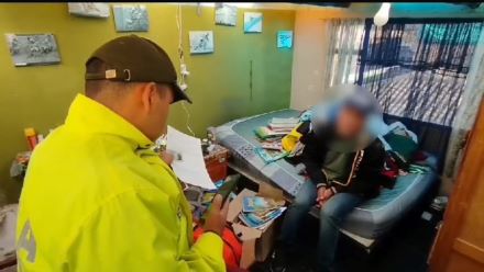 capturadas en  flagrancia mediante diligencia de  registro y allanamiento u Seccional de Investigación Criminal  e Interpol