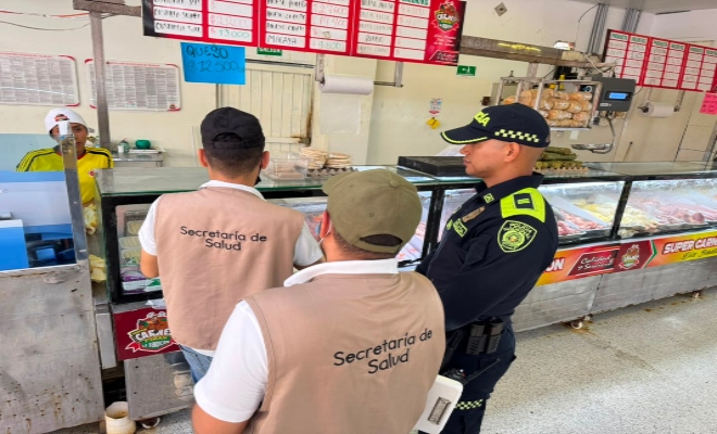 Policía Nacional adelantó controles sanitarios en establecimientos cárnicos de Cereté