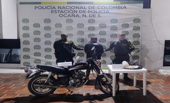 En la Vía Ocaña - Convención, donde fue capturado una persona de 50 años de edad En la Vía Ocaña - Convención, donde fue capturado una persona de 50 años de edad