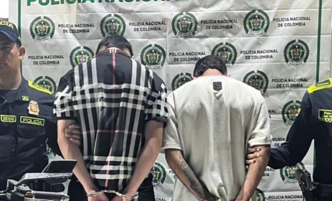 La Polic&iacute;a Nacional captur&oacute; en flagrancia a dos sujetos por hurto a estaciones de servicio en Apulo