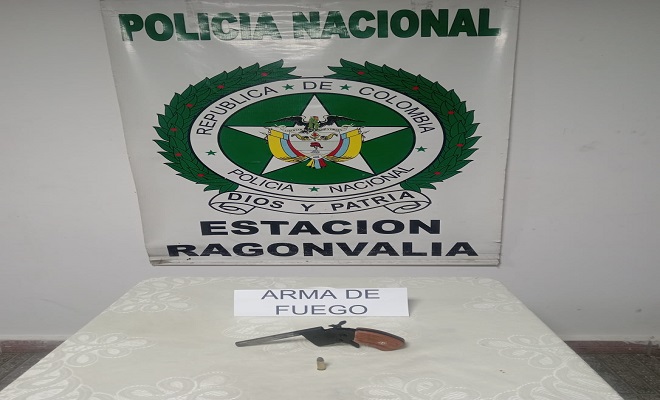 En el municipio de Ragonvalia, durante actividades de control y patrullaje preventivo, fue hallada un arma de fuego tipo trabuco En el municipio de Ragonvalia, durante actividades de control y patrullaje preventivo, fue hallada un arma de fuego tipo trabuco